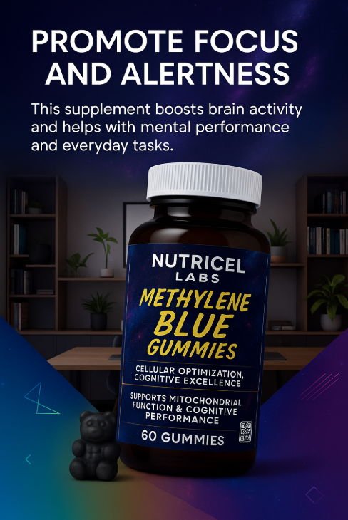 Methylene Blue Gummies 5mg 60ct - 3rd Party Tested No Heavy Metals, USP